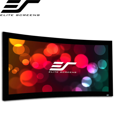 Elite Screens Curve235-115A4K 115" Lunette235 Acoustic 4K Cinemascope 2.35:1 Curved Fixed Frame