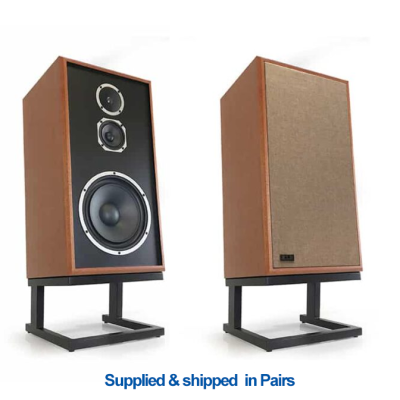 KLH AUDIO - Model Five 10" Acoustic Suspension Floorstanding Speaker (EACH) - West African Mahogany with Old World Linen Grille