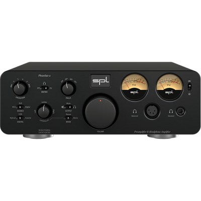 SPL Phonitor x Headphone Amplifier & Preamplifier with built-in DAC - Black