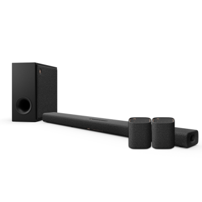 Yamaha TRUEX50A Dolby Atmos Soundbar with Surround Speakers - supplied with Wireless Sub & 2x WSX1AC Speakers - Carbon Grey